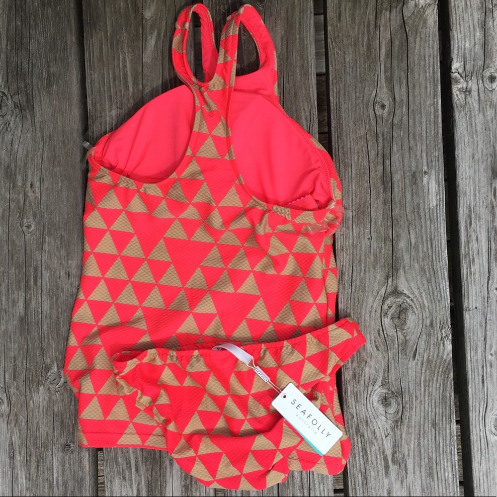Seafolly Costa Maya Red Hot Swim Set! NEW! - Picture 3 of 8